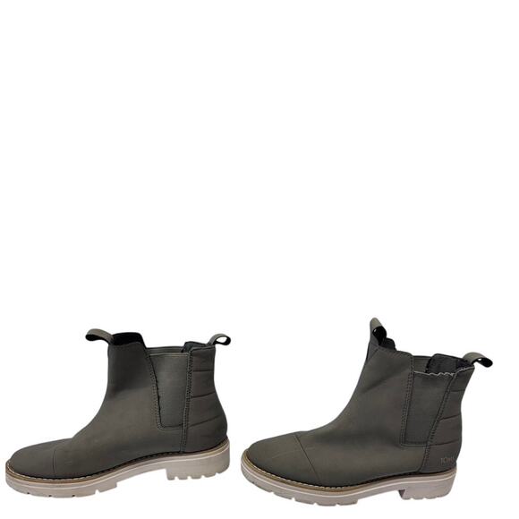"TOMS"Bootie, Green, Skyler Boot, SZ 7, Block Heel, Tween, Preppy, Outdoors - Picture 5 of 12
